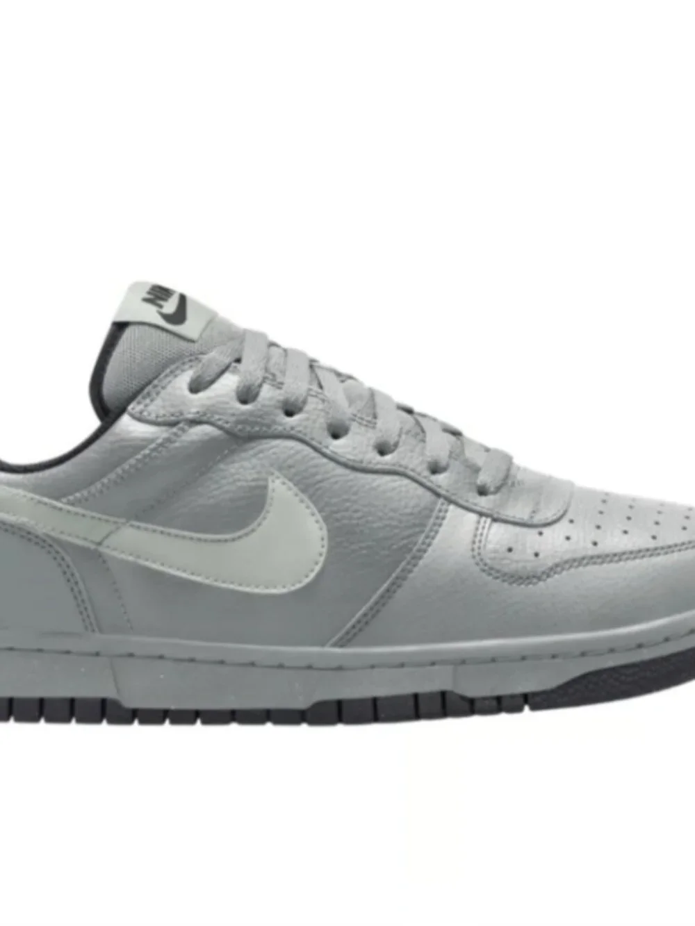 Nike Big Nike Low Grey White Retro Sneakers Size 8